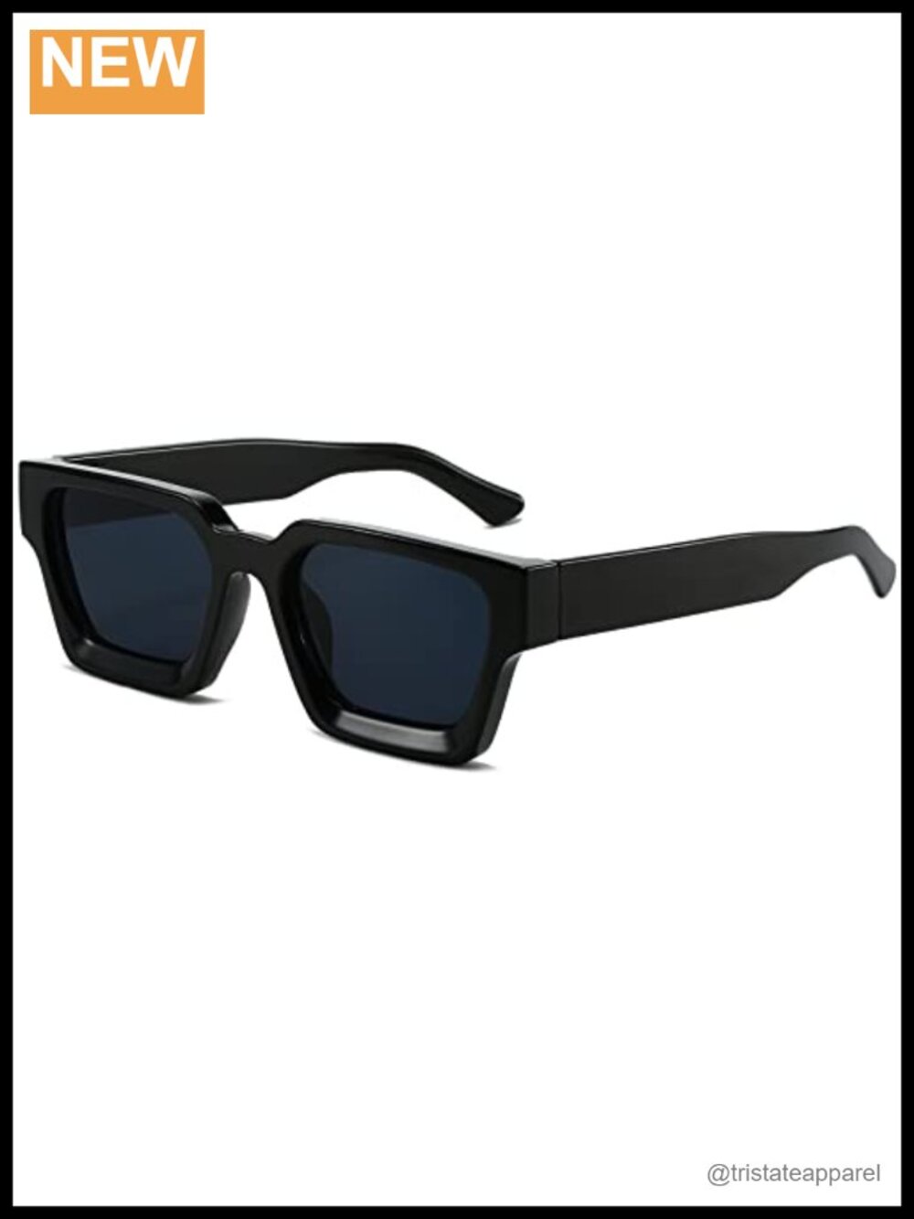Square Thick Frame Sunglasses Polarized UV Protection Designer Style Shades